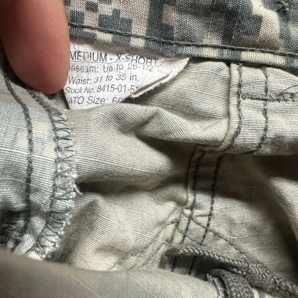 US Army Pant Men's M Green Camouflage Cargo Straight Leg Military Combat Uniform